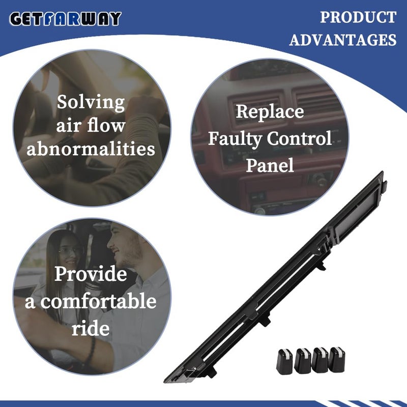 Getfarway لوحة تحكم تكييف الهواء مع 4 أزرار 55519-89143 متوافقة مع تويوتا 4رانر│بيك أب 1984 1985 1986 1987 1988 1989 - Image 4